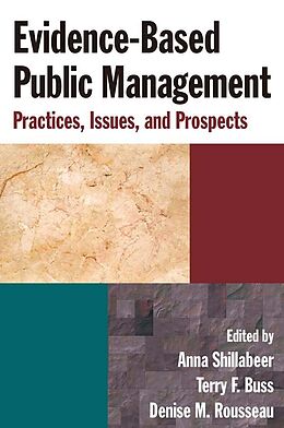 eBook (epub) Evidence-Based Public Management de Anna Shillabeer, Terry F. Buss, Denise M. Rousseau