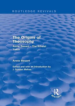 eBook (epub) The Origins of Theosophy (Routledge Revivals) de Annie Besant