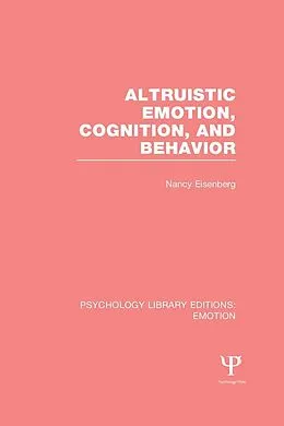 E-Book (pdf) Altruistic Emotion, Cognition, and Behavior von Nancy Eisenberg