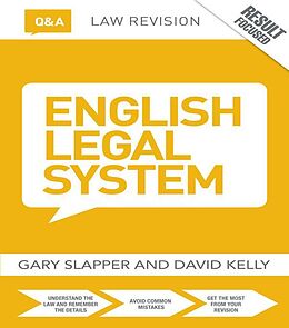 eBook (epub) Q&A English Legal System de Gary Slapper