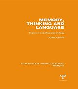 eBook (epub) Memory, Thinking and Language (PLE: Memory) de Judith Greene