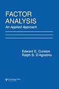 E-Book (epub) Factor Analysis von Edward E. Cureton, Ralph B. D'Agostino