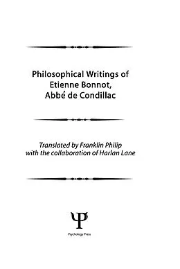 E-Book (pdf) Philosophical Works of Etienne Bonnot, Abbe De Condillac von F. Philip, H. Lane