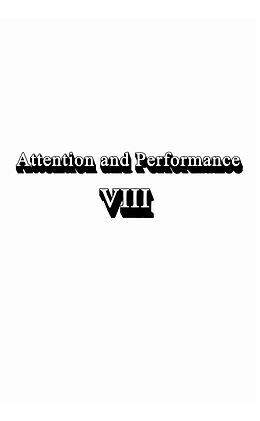 E-Book (pdf) Attention and Performance Viii von 