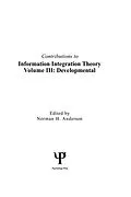 E-Book (epub) Contributions To Information Integration Theory von Norman H. Anderson