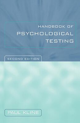 E-Book (epub) Handbook of Psychological Testing von Paul Kline