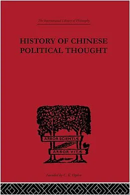 E-Book (epub) History of Chinese Political Thought von Liang Chi-Chao