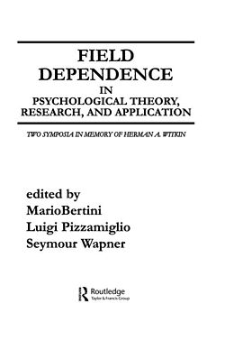E-Book (epub) Field Dependence in Psychological Theory, Research and Application von 