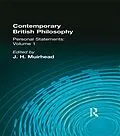 E-Book (epub) Contemporary British Philosophy von J H Muirhead