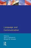 E-Book (epub) Language and Communication von Jack C. Richards, R. W. Schmidt