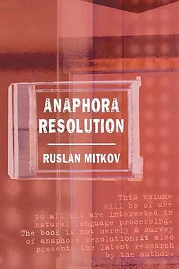 E-Book (pdf) Anaphora Resolution von Ruslan Mitkov