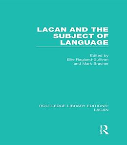 E-Book (pdf) Lacan and the Subject of Language (RLE: Lacan) von 