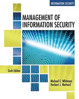 Couverture cartonnée Management of Information Security de Michael Whitman, Herbert Mattord