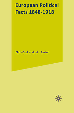 eBook (pdf) European Political Facts, 1848-1918 de Chris Cook, John Paxton