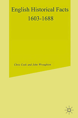 eBook (pdf) English Historical Facts, 1603-1688 de Chris Cook, John Wroughton