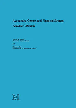E-Book (pdf) Accounting Control and Financial Strategy von Andrew M. McCosh, Michael J. Earl