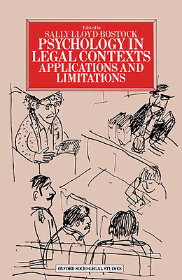 Couverture cartonnée Psychology in Legal Contexts de Sally M. Lloyd Bostock