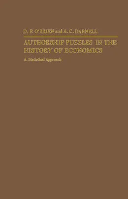 E-Book (pdf) Authorship Puzzles in the History of Economics von A. C. Darnell, D. P. O'Brien