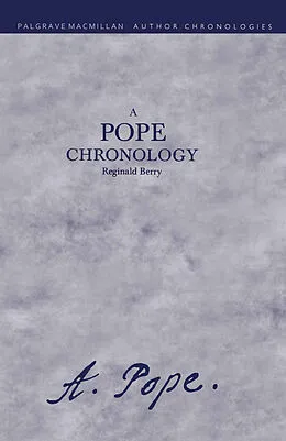 E-Book (pdf) Pope Chronology von Ralph Berry