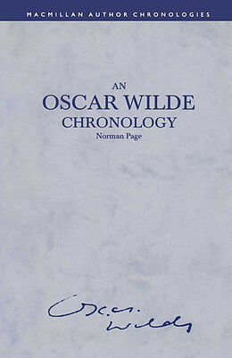 Kartonierter Einband An Oscar Wilde Chronology von 