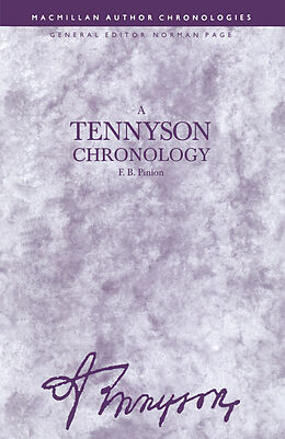 Kartonierter Einband A Tennyson Chronology von F B Pinion