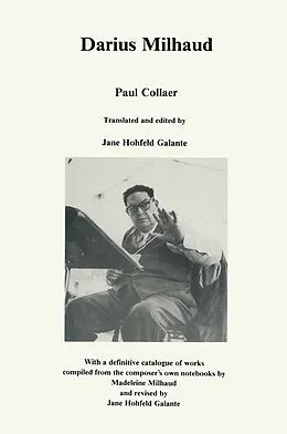 E-Book (pdf) Darius Milhaud von Paul Collaer, Jane Hohfeld Galante