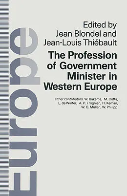 E-Book (pdf) Profession of Government Minister in Western Europe von Jean Blondel