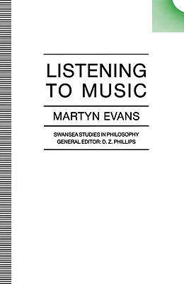 Kartonierter Einband Listening to Music von Martyn Evans