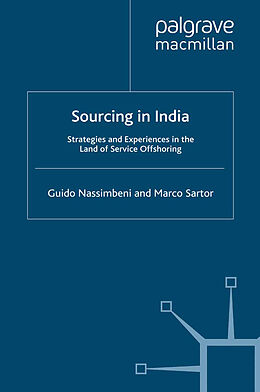 Couverture cartonnée Sourcing in India de Guido Nassimbeni, Marco Sartor