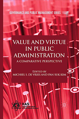 Couverture cartonnée Value and Virtue in Public Administration de 