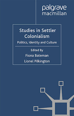 Couverture cartonnée Studies in Settler Colonialism de 