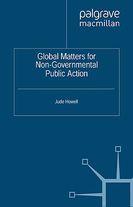 Couverture cartonnée Global Matters for Non-Governmental Public Action de 