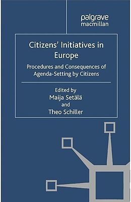 Couverture cartonnée Citizens' Initiatives in Europe de 