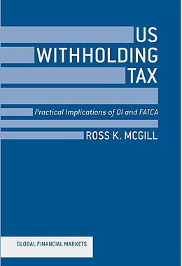 Couverture cartonnée US Withholding Tax de R. McGill