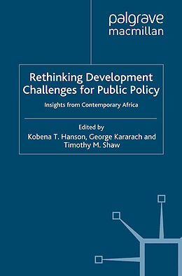 Kartonierter Einband Rethinking Development Challenges for Public Policy von 
