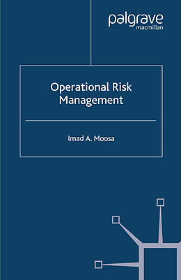 Couverture cartonnée Operational Risk Management de I. Moosa