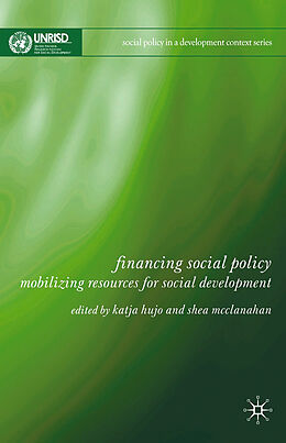 Couverture cartonnée Financing Social Policy de Shea McClanahan, Katja Hujo