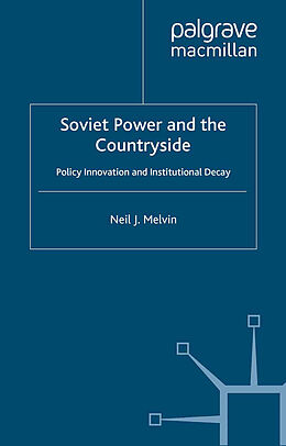 Couverture cartonnée Soviet Power and the Countryside de N. Melvin