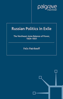Couverture cartonnée Russian Politics in Exile de F. Patrikeeff