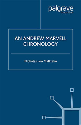 Kartonierter Einband Andrew Marvell Chronology von N. Maltzahn