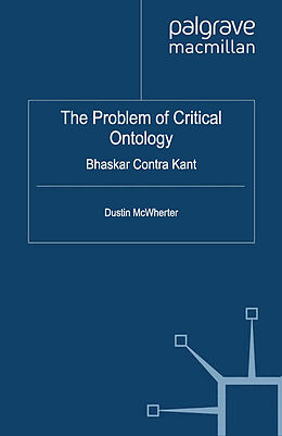 Kartonierter Einband The Problem of Critical Ontology von D. McWherter
