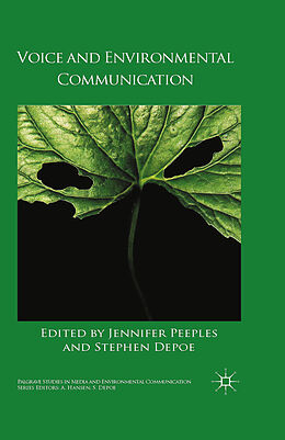 Couverture cartonnée Voice and Environmental Communication de Stephen Depoe