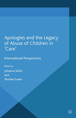 Couverture cartonnée Apologies and the Legacy of Abuse of Children in 'Care' de 