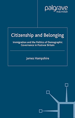 Couverture cartonnée Citizenship and Belonging de James Hampshire
