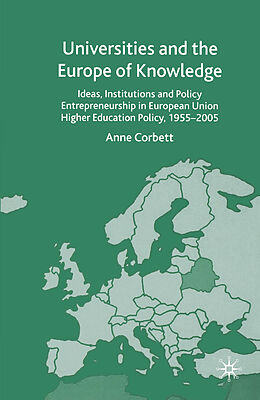 Couverture cartonnée Universities and the Europe of Knowledge de A. Corbett