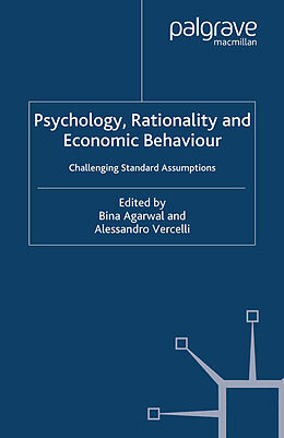 Couverture cartonnée Psychology, Rationality and Economic Behaviour de 