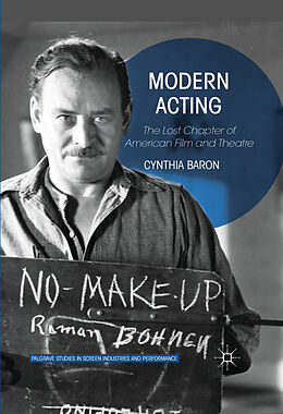 Couverture cartonnée Modern Acting de Cynthia Baron