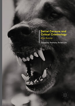 Couverture cartonnée Social Censure and Critical Criminology de 