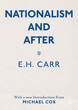 Couverture cartonnée Nationalism and After de E. H. Carr