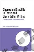 ePUB Change and Stability in Thesis and Dissertation Writing von Brian Paltridge, Sue Starfield